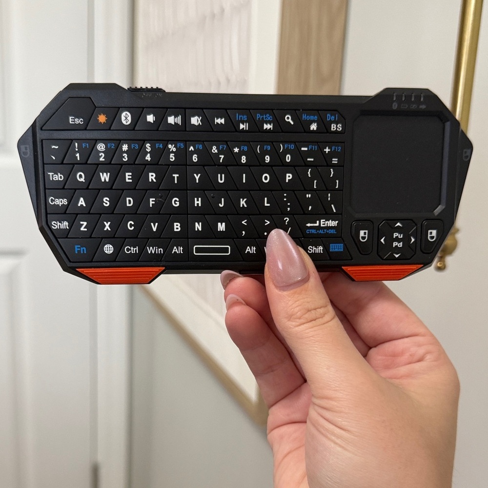 WirelessKeyboard with Touchpad - Black and Orange set!!